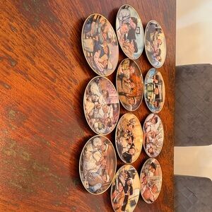 Franklin Mint Decorative Plate Collection - Multicolor Scenes